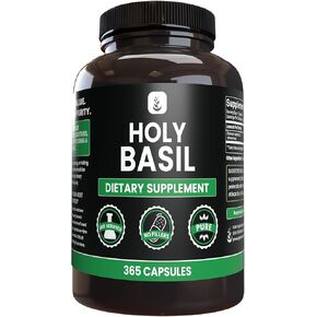 PURE ORIGINAL INGREDIENTS Holy Basil (365 Capsules) No Magnesium Or Rice Fillers, Always Pure, Lab Verified