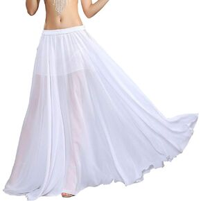 ROYAL SMEELA Chiffon Belly Dance Skirt Belly Dance Costume for Women Belly Dancing Skirts Maxi Dress Carnival Outfit