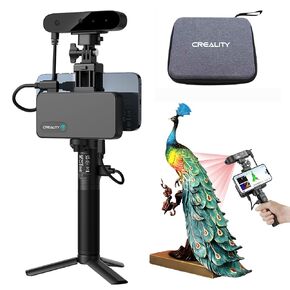 Creality 3D Scanner Ferret Pro Handheld Wireless 3D Scanning with RGB Color Camera 0.1mm Accuracy, Up to 30FPS Scanning Speed Support 15-200cm Objects for iPhone Android Mac