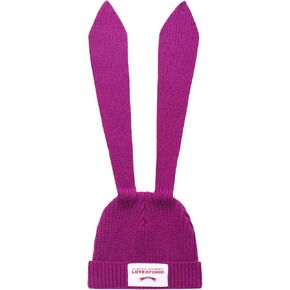 قبعة YIKOEE النسائية على شكل أرنب: قبعات أرنب كروشيه متماسكة in Kuwait