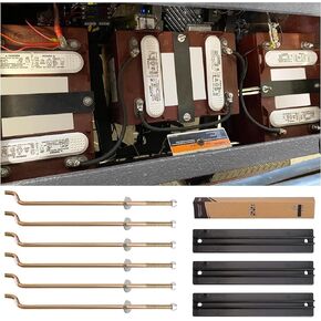 10L0L Golf Cart Battery Hold Down Plate and Rod kit for Club Car DS and Carryall Electric 1998-2005,OEM 101090801,1013683