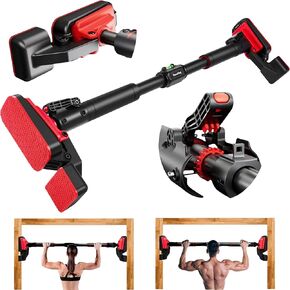 Pull Up Bar for Doorway, Wide Option: 27-39, 38-50, 48-61 Inches,Double Support Foot, No Screw, Adjustable for Home Hallway, Door Frame, Corridor Chin up,Max 250Kg
