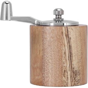 Wooden Salt Pepper Grinder, Manual Peppercorn Spices Mill Refillable Classic Grinding Chili Herbs Crusher Tool with Long Crank Shaker Tableware Gift Kitchen Utensils for Home Dining Restaurant