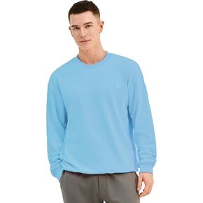 VarietyAthletics Mens French Terry Cotton Athletic Everyday Crewneck Sweatshirt Blouse