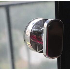 Powerful Suction Cup Glass Mirror Door Handle Refrigerator Drawer Bathroom Suction Cup Wall handrail Bathtub Shower Handle Bathroom Kitchen knob Suction Cup Accessories (Silver)