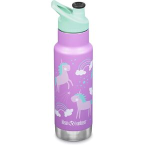 Klean Kanteen Vac Kid Classic Narrow 12oz من الفولاذ المقاوم للصدأ (مع غطاء رياضي) وحيد القرن in Kuwait