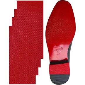 Red Bottom Shoe Protector Ultra Transparent Red Bottom Protectors Sole Guard Shoe Grip on Bottom of Shoes Compatible with Christian Louboutin Shoes(New Clear 2Pairs,6.0"x4.0")
