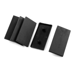 uxcell A14091600ux0599 5 X Black Extrusion End Cap for 80 Mm X 40 Mm T Slot Aluminum Profile