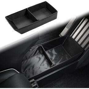 Lower Center Console Organizer Tray Compatible with Tesla Cybertruck 2024, TPE Floor Console Organizer Storage Tray for Cybertruck Accessories