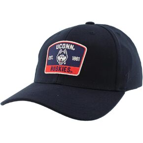 ZHATS Men's Standard NCAA Officially Licensed Fitted Hat ZH Patch Switchback Team Color, Large