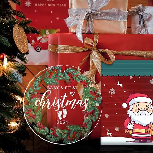 زينة عيد الميلاد الأولى للطفل 2024، زينة عيد الميلاد الأولى للأطفال، زينة عيد الميلاد الأولى للأطفال 2024، زينة شجرة عيد الميلاد الأولى للأطفال من الأكريليك in Kuwait