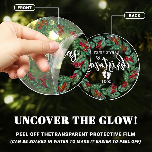 زينة عيد الميلاد الأولى للطفل 2024، زينة عيد الميلاد الأولى للأطفال، زينة عيد الميلاد الأولى للأطفال 2024، زينة شجرة عيد الميلاد الأولى للأطفال من الأكريليك in Kuwait