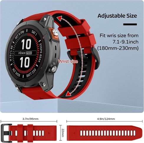 Watch Band for Garmin Fenix 8 51mm/7X/6X/5X/3/Quatix 8 51mm in Saudi Arabia