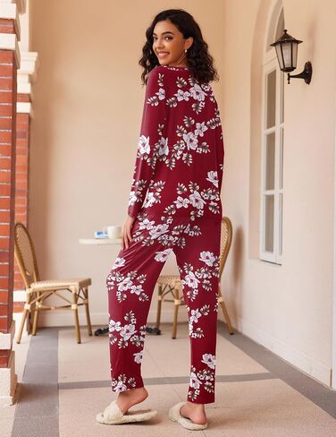 Ekouaer Pijamas De Mujer Para Frio Ropa De Dormir De Manga Larga in Saudi Arabia