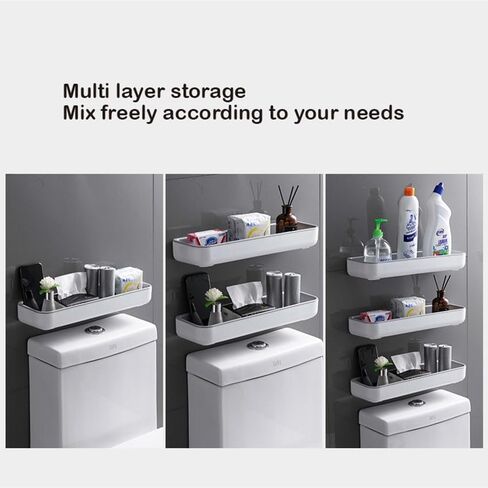 Bathroom Wall Floating Rack Set, Kitchen Seasoning Rack, Wall Mounted Wall Rack, Bedroom Storage Rack, Bathroom Storage Room, Wardrobe, Storage Cabinet in Saudi Arabia