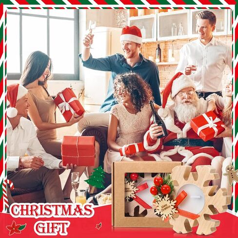 50 Pcs Christmas Wood Candle Holders Bulk Snowflake Tealight Candle Table Centerpiece Church Candle Holders Christmas Candle Favors Souvenirs for Guest Christmas Home Weeding Decor (Light) in Saudi Arabia
