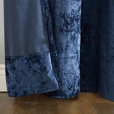 زوج ستائر نافذة مخملية متعثرة من Fredsure، أرجواني، 50 بوصة × 84 بوصة in Kuwait