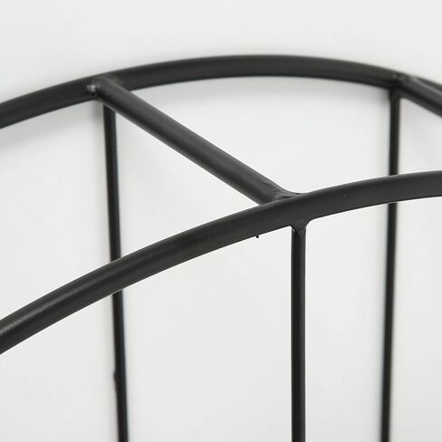 رف حائط معدني دائري صناعي من WHW Whole House Worlds، 4 مستويات، عائم، طراز سكاندي المعاصر، حديد أسود، قطر 29 بوصة in Kuwait