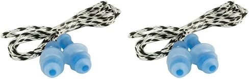 Safety Works SWX00231 Tri-Flange Ear Plugs with Case, Corded Reusable, NRR 25 DB in Saudi Arabia