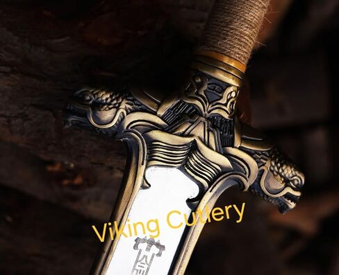 [Viking Cutlery] Handmade Conan Atlantean Sword 1095 Carbon Steel Brass Fittings-Real viking sword-Conan Barbarian Hunting Sword - Real Battle Worrior sword,Best Gift for Men (Conan Sword) in Saudi Arabia