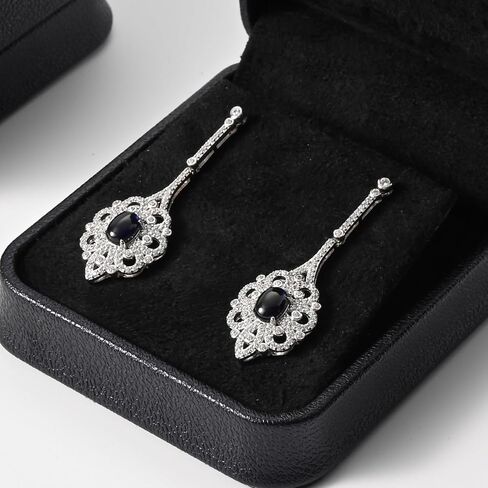 صندوق هدايا أقراط من جلد البولي يوريثان الأسود العتيق صندوق هدايا من الألياف الدقيقة الداخلية صندوق أقراط صغير in Kuwait