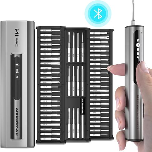 AM ARROWMAX 7.4V Mini Electric Screwdriver Removable Angle Screw Accessories Precision Screwdriver Set 60 in 1 Magnetic Drill Cell Phone Camera Watch Laptop Repair Tool Set (M1 PRO PLUS) in Saudi Arabia