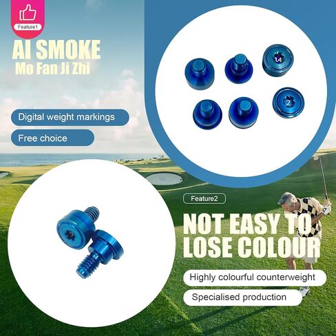 بولتون 1 قطعة مسمار وزن الجولف لـ Callaway Paradym Ai - متوافق مع Smoke Max/Paradym Ai Smoke TD/Paradym Ai Smoke Triple Diamond Drivers وFairway Woods (قطعة واحدة 6 جم) in Saudi Arabia