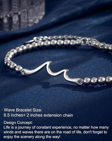 Tarsus Birthday Gifts for Women, Through The Waves of Life, Birthday Bracelet for Women Friend Sister Daughter Mom Grandma... in Kuwait