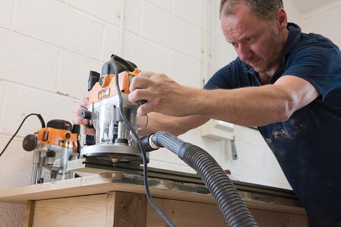 جهاز توجيه مدمج بقاعدة غطس 7.3 أمبير من TRITON TMNRTR مع سرعة متغيرة 1.2 حصان وكوليت 1/4 بوصة، برتقالي in Kuwait