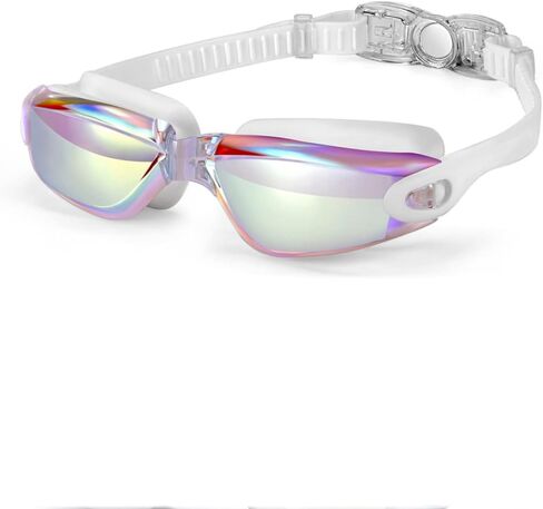 Swim Goggles Back Clasp Adjustable Straps Swimming Goggles Anti-Fog No Leaking Youth Adult Men Women in Kuwait