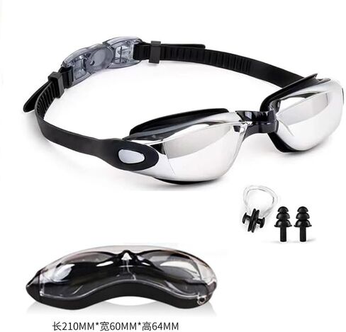 Swim Goggles Back Clasp Adjustable Straps Swimming Goggles Anti-Fog No Leaking Youth Adult Men Women in Kuwait