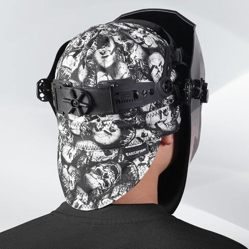 ARCCAPTAIN Reversible Welding Caps, 8 Panel Protective Welding Cap, 10 oz Fireproof Cotton Comforts for Safety and Protection While Welding to Men Women, 7 3/8 in Kuwait