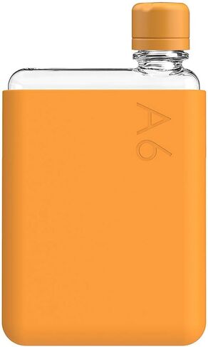 حزمة memobottle A7 (رذاذ البحر) - 6 أونصة (180 مل) - زجاجة وغطاء وغطاء من السيليكون | زجاجة مسطحة مدمجة للحقائب والجيوب | تريتان خالي من مادة BPA | حديثة وبسيطة | للصالة الرياضية والعمل والسفر in Kuwait