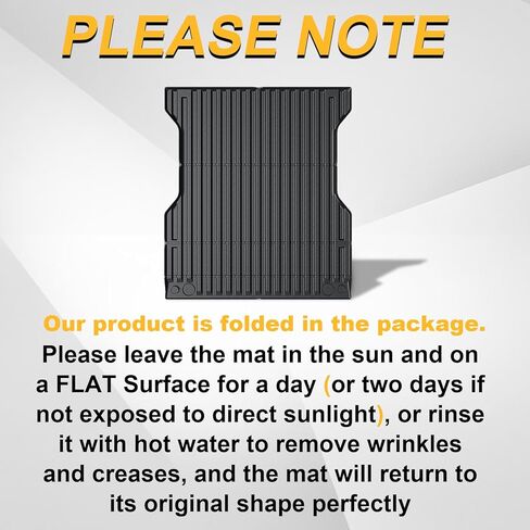 حصيرة سرير الشاحنة لعام 2024 فورد رينجر حماية من جميع الأحوال الجوية ومضادة للانزلاق شديدة التحمل بطول 5 أقدام بطانات سرير خلفية لحصيرة الشحن لعام 2024 فورد رينجر الملحقات الخارجية in Kuwait