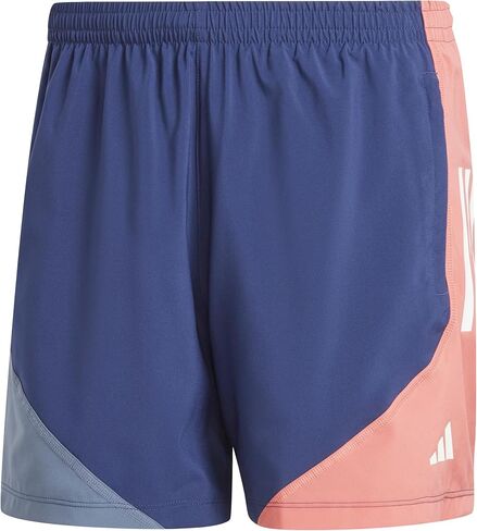 adidas Men's Own The Run Base Colorblock Shorts, Dark Blue/Preloved Ink/Preloved Scarlet in Saudi Arabia