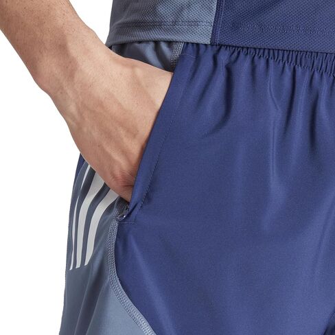 adidas Men's Own The Run Base Colorblock Shorts, Dark Blue/Preloved Ink/Preloved Scarlet in Saudi Arabia