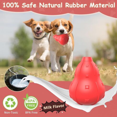 NOUGAT Dog Toys for Aggressive Chewers for Medium Large Durable Dog Chew Toys Milk Flavor Indestructible Dog Toy Long Lasting in Saudi Arabia