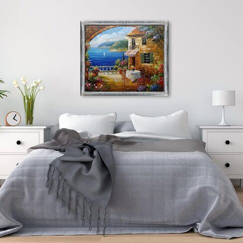 مقهى La Pastiche في Oceanside مع إطار Piccino Luminoso الفضي، 22.5 × 26.5 بوصة in Kuwait