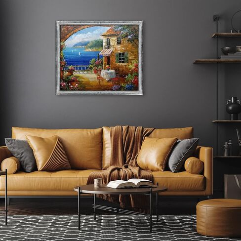 مقهى La Pastiche في Oceanside مع إطار Piccino Luminoso الفضي، 22.5 × 26.5 بوصة in Kuwait