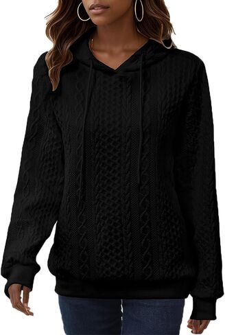 YeGine Womens Hoodies Oversized Hooded Sweatshirt Casual Long Sleeve Drawstring Pullover Tops in Kuwait