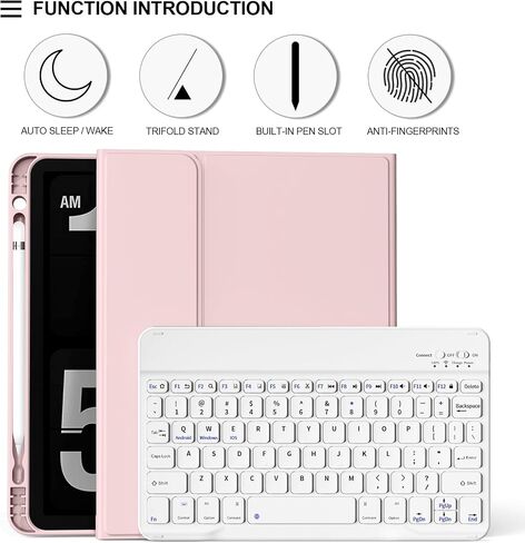 Keyboard Case for iPad (A16) 11th/10th Gen (11/10.9 Inch, 2025/2022) in Saudi Arabia