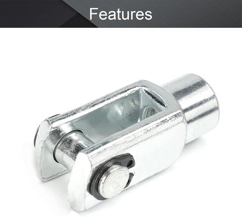 Heyiarbeit 1pcs Air Cylinder Rod Clevis End 28mm Length M6x1 Female Thread Y Connector in Kuwait