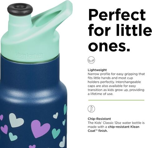 Klean Kanteen Vac Kid Classic Narrow 12oz Stainless Steel (w/Sport Cap) Unicorns in Saudi Arabia