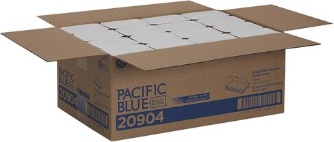 Georgia-Pacific Pacific Blue Basic S-Fold Recycled Paper Towels by GP PRO (Georgia-Pacific),Brown,23504,250 Towels Per Pack,16 Packs Per Case (4000 Total),9.20'' x 10.20 in Saudi Arabia