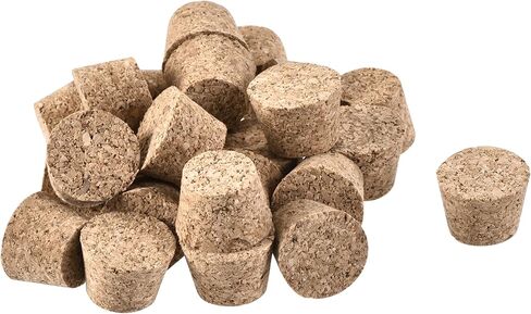 YOKIVE 25 Pcs Tapered Cork Plugs, Wooden Wine Bottle Stoppers, Replacement for Jars Test Tubes (42x38x20mm) in Saudi Arabia