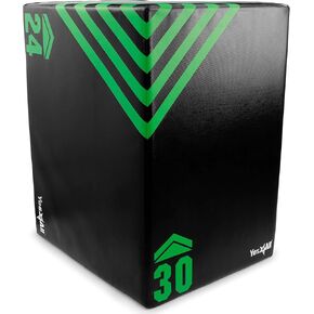Yes4All 3 in 1 Foam Plyometric Jump Box Jump Training & Conditioning-Plyo Jump Box for Jump Training Fitness Workout Exercise, Green