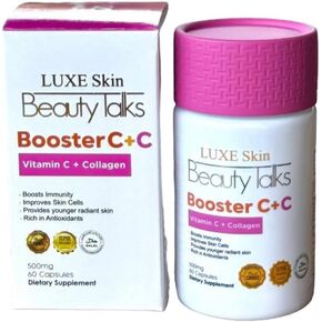 Luxe Skin Beauty Talks Booster C +C Vitamin C + Collagen, 60 Capsules
