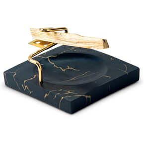Marbling Resin Base Palo Santo Holder Removable Metal Holder for Palo Santo Sticks
