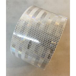 Safe Way Traction 4" x 10' Roll 3M DOT White Reflective Hazard Warning Emergency Vehicle Safety Marking Tape 983-10-4