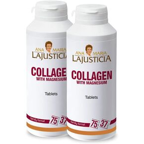 2 Pack Ana Maria LaJusticia Collagen with Magnesium - 450 Tabs - Rejuvenate Your Skin - Strengthen Your Nervous System - Keep Bones and Teeth in Good Condition - Spain